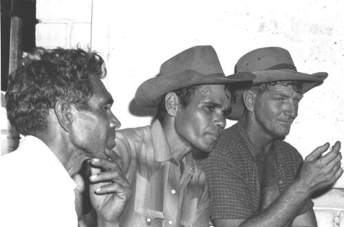 Stockmen at the hotel, Fitzroy Crossing, Western Australia, approximately 1965 / Robin Smith