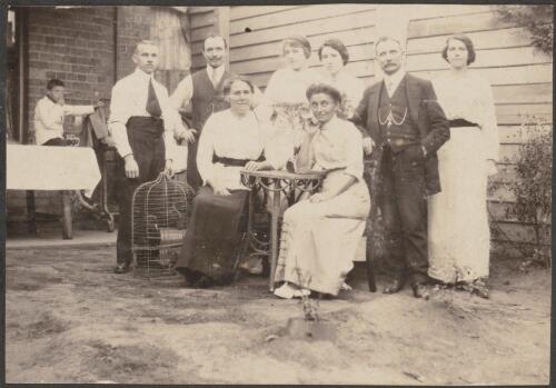 Portrait of a German family relaxing in a backyard, Parramatta, New South Wales, approximately 1916, 3 / Carl Schiesser