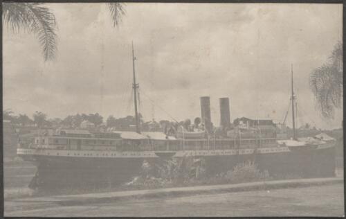 German ship the Prinz Sigismund docked at port of Brisbane, 1914, 1 / Carl Schiesser