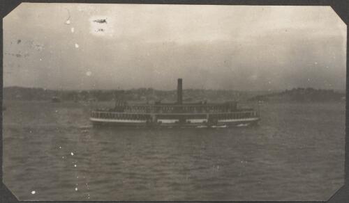 A steamboat in harbour, Sydney, approximately 1914, 3 / Carl Schiesser