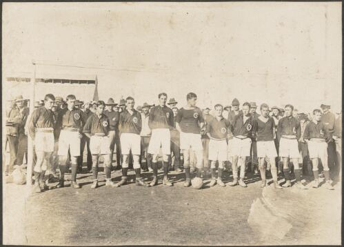 Internees soccer team at Holsworthy Internment Camp, New South Wales, approximately 1916, 1 / Carl Schiesser