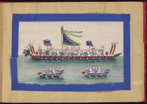 [Zhongguo gu dai chuan bo shui fen hua ce. Long chuan = Album of Chinese boats from the Qing dynasty. Dragon boat]