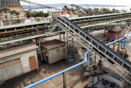 Conveyors at South East Fibre Exports chip mill, Eden, New South Wales, 2010 / Ruth Maddison