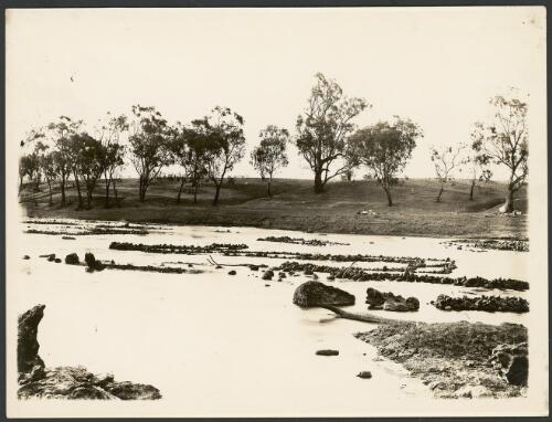 A series of Aboriginal Australian stone fish traps across the Barwon River, New South Wales, 3