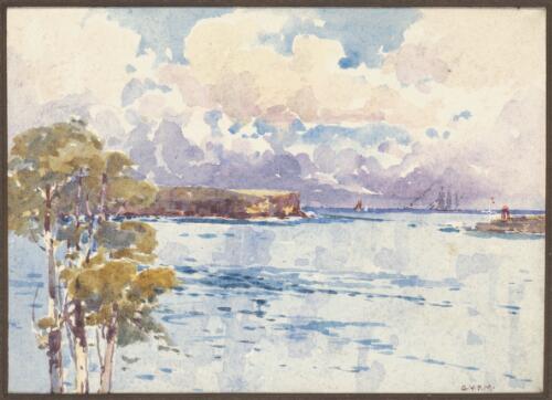 Sydney Heads as seen from Manly, New South Wales, probably 1909 / G. V. F. M