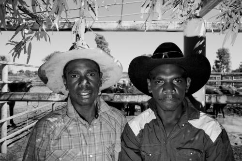 Two young men at the rodeo, Doomadgee, Queensland, approximately 2011 / Hamish Cairns