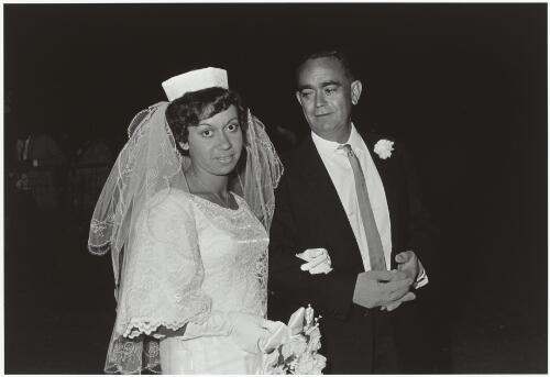 Cynthia and her father at her wedding, Brewarrina, New South Wales, 1967 / Mervyn Bishop