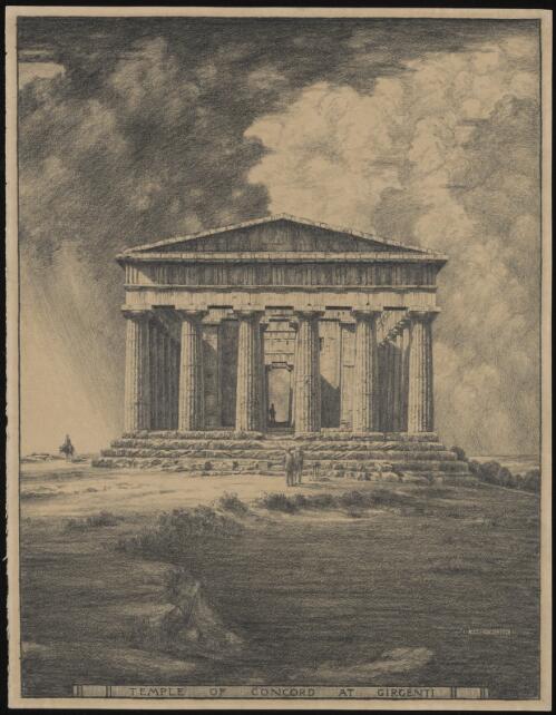 Temple of Concord at Girgenti [picture] / Hardy Wilson