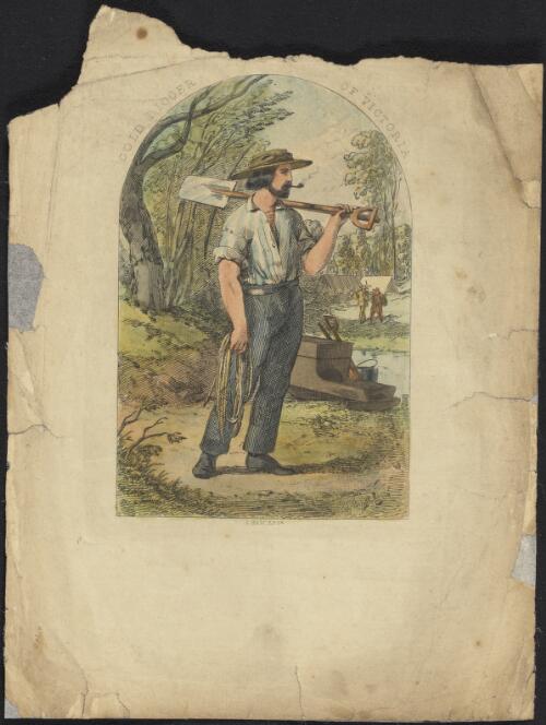 Gold digger of Victoria, 1854 / T. Ham engr