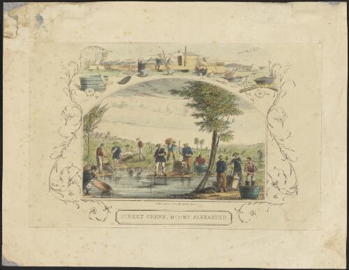 Forest Creek, Mount Alexander, Victoria, 1854 / Cyrus Mason lith