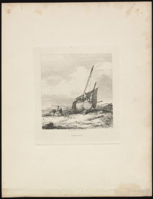 Fishing boat [picture] / drawn & etched by Edwd. Wm. Cooke