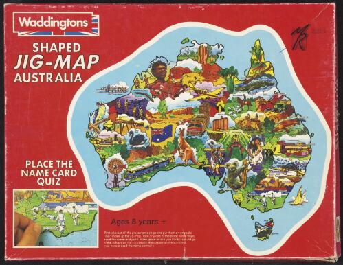 Shaped jig-map Australia [cartographic material] / copyright Waddingtons Games Ltd