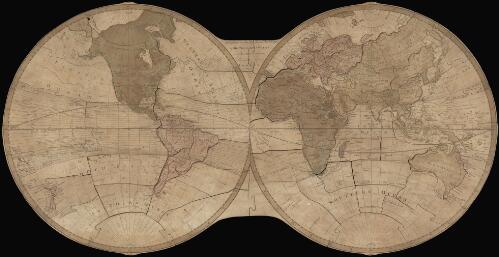Wallis's new dissected map of world : engraved from the latest authorities for the use of young students in geography