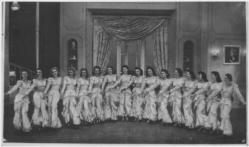 Female chorus in the J.C. Williamson production of Let's face it, 1943 [picture]/ S.J. Hood