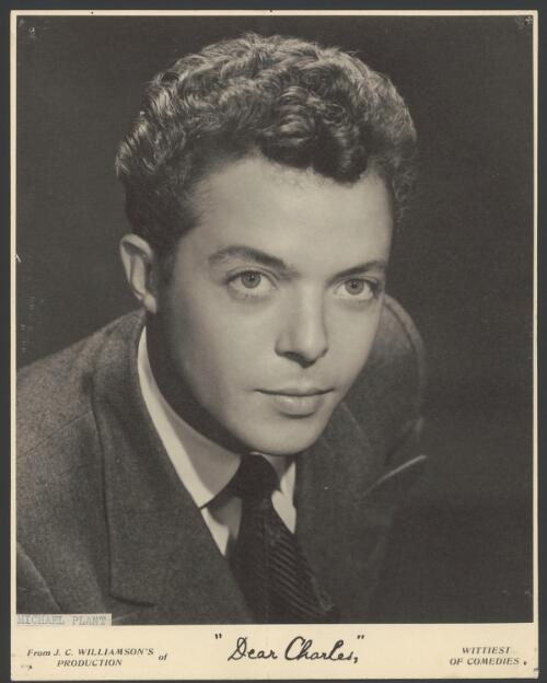 Portrait of Michael Plant, actor in the J.C. Williamson production of Dear Charles, 1954 [1] [picture] / Allan Studios, Collingwood