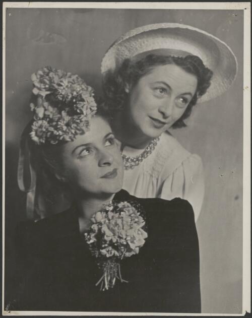 Marie Ryan and Olive Kingette in the J.C. Williamson production of Let's Face It, 1943 [picture] / S.J. Hood