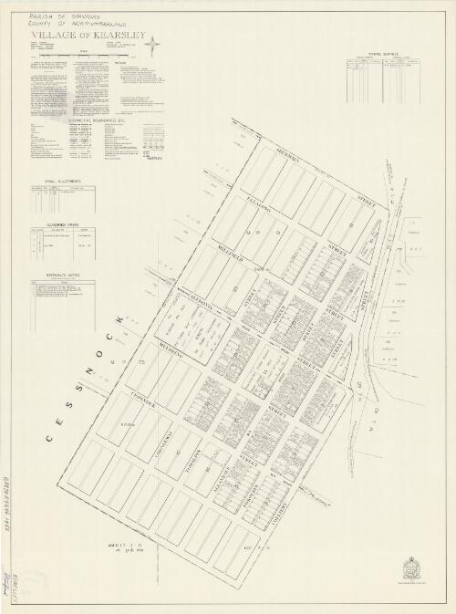 Village of Kearsley [cartographic material] : Parish - Stanford, County - Northumberland, Land District - Maitland, City - Greater Cessnock / printed & published by Dept. of Lands Sydney
