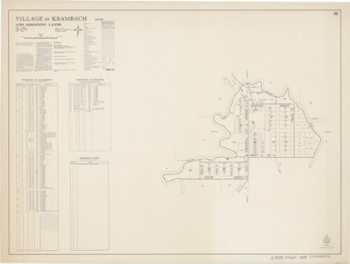 Town of Krambach and adjoining lands [cartographic material] : Parish - Kundibakh, County - Gloucester, Land District - Taree, Shire - Manning / printed & published by Dept. of Lands Sydney