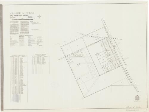 Village of Gular and adjoining lands [cartographic material] : Parish - Warrie, County - Ewenmar, Land District - Coonamble, Shire - Coonamble / printed and published by Dept. of Lands Sydney