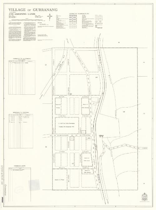 Village of Gurranang and adjoining lands [cartographic material] : Parish - Stuart, County - Clarence, Land District - Grafton, Shire - Copmanhurst / printed & published by Dept. of Lands Sydney