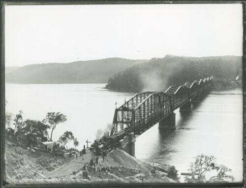 Official opening of the Hawkesbury River Railway Bridge, New South Wales, 1 May 1889 [picture] Henry King