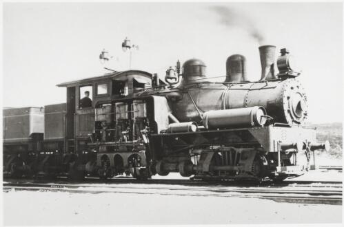 Wolgan Valley Shay locomotive number four, Newnes Junction?, New South Wales, ca. 1920 [picture]