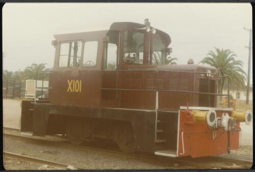 Shunting Tractor X101 at Wauchope, 6 August 1979 [picture]