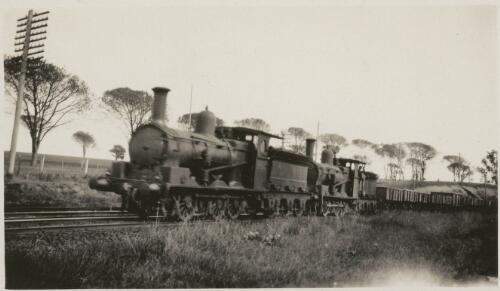 Double headed 19 class locomotives hauling goods train ex North Richmond [picture]