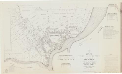 Map of the town of Lawrence and suburban lands [cartographic material] : Parish of Lawrence, County of Clarence, Land District of Grafton, Maclean Shire / compiled, drawn & printed at the Department of Lands