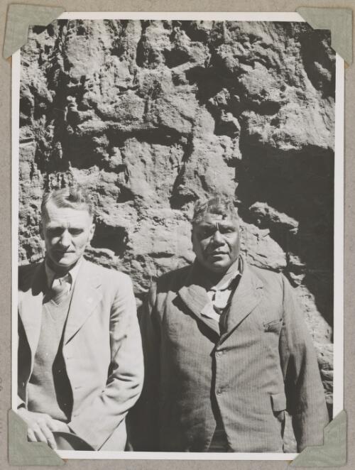 Portrait of Rex Battarbee with Albert Namatjira, Northern Territory, ca. 1946 [picture]