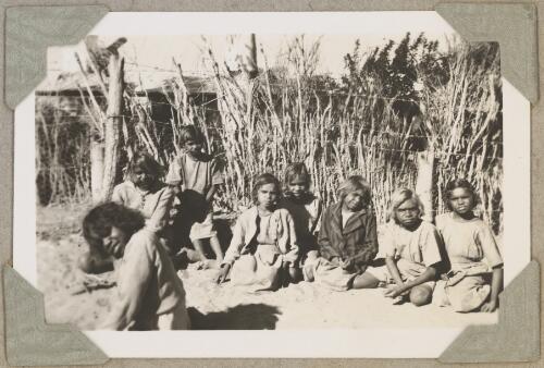 Eight unidentified Aboriginal girls at Hermannsburg, Northern Territory, ca. 1946 [picture]