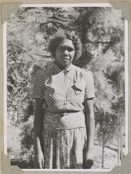 Portrait of Nancy, an Aboriginal woman, Arltunga [?], Northern Territory, ca. 1946, 1 [picture]