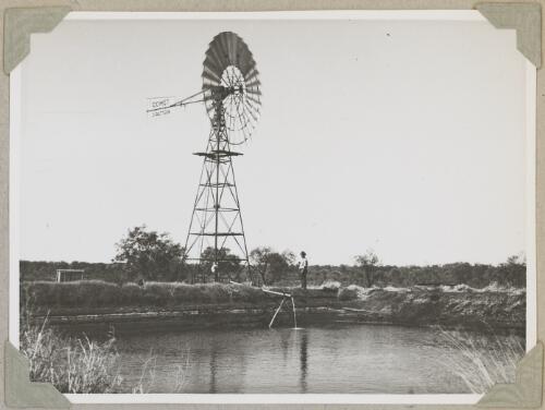 Comet D Pattern windmill, bore and dam, Northern Territory, ca. 1946, 2 [picture]