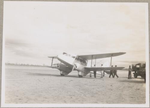 A Connellan Airways de Havilland DH.89 Dragon Rapide, VH-AIK, Northern Territory, 1950? [picture]