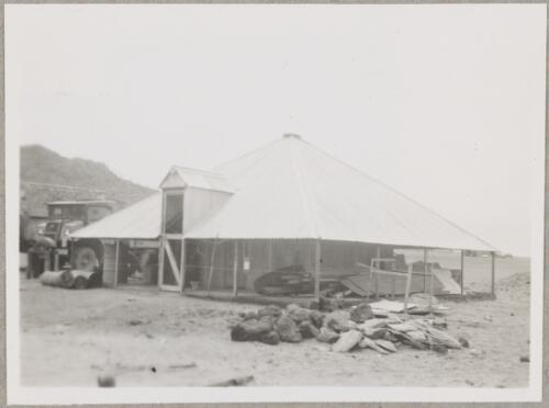 Storehouse on an unidentified farm, Northern Territory, 1950? [picture]