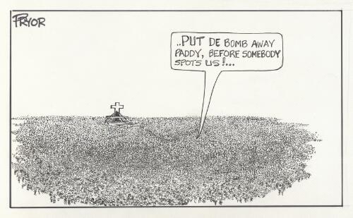 "Put de bomb away Paddy, before somebody spots us!" [picture] / Pryor