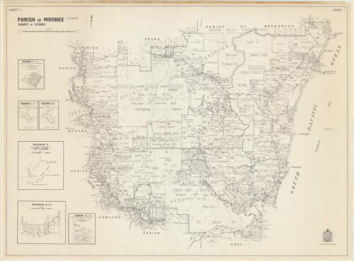 Parish of Moonee, County of Fitzroy [cartographic material] / [compiled, drawn and printed at the Department of Lands, Sydney N.S.W.]