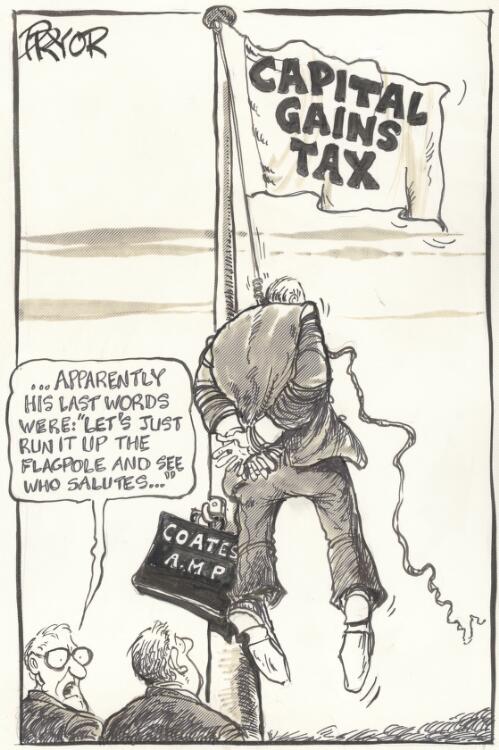 Capital gains tax [picture] / Pryor