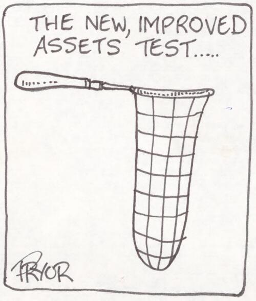 The new, improved assets test - [Assets test for pensioners] [picture] / Pryor