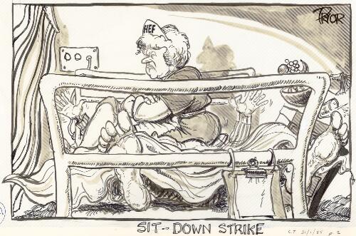 Sit-down strike [Hospital Employees' Federation] [picture] / Pryor