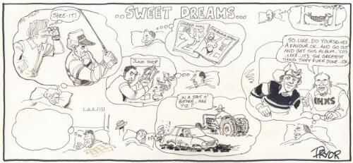 "Sweet dreams" [Bob Hawke, Rupert Murdoch, Paul Keating, John Howard, Molly Meldrum, Ronald Reagan] [picture] / Pryor