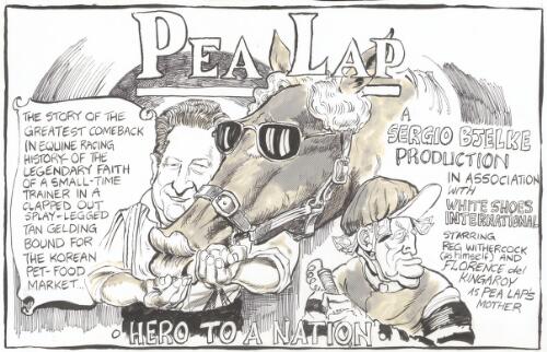 Pea Lap - Hero to a nation [Andrew Peacock, Joh Bjelke-Petersen] [picture] / Pryor