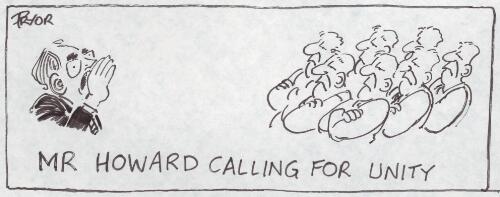 Mr. Howard calling for unity [John Howard] [picture] / Pryor