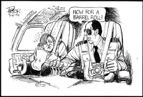 "Now for a barrel roll" [Paul Keating and John Dawkins] [picture] / Pryor