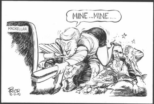"Mine - mine - " [Bronwyn Bishop winning preselection for the seat of Mackellar] [picture] / Pryor