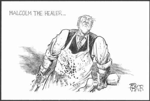 Malcolm the healer [Malcolm Fraser] [picture] / Pryor