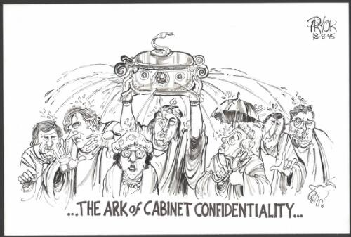 The ark of cabinet confidentiality [Cabinet leaks] [picture] / Pryor