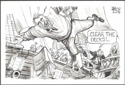 "Clear the decks!" [Kim Beazley and Paul Keating and the Better Cities program] [picture] / Pryor