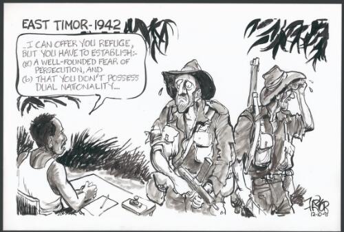 East Timor - 1942 [Australian soldiers offered refuge by East Timorese] [picture] / Pryor