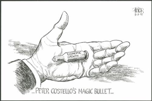 Peter Costello's magic bullet - Economic growth, 1997 [picture] / Pryor